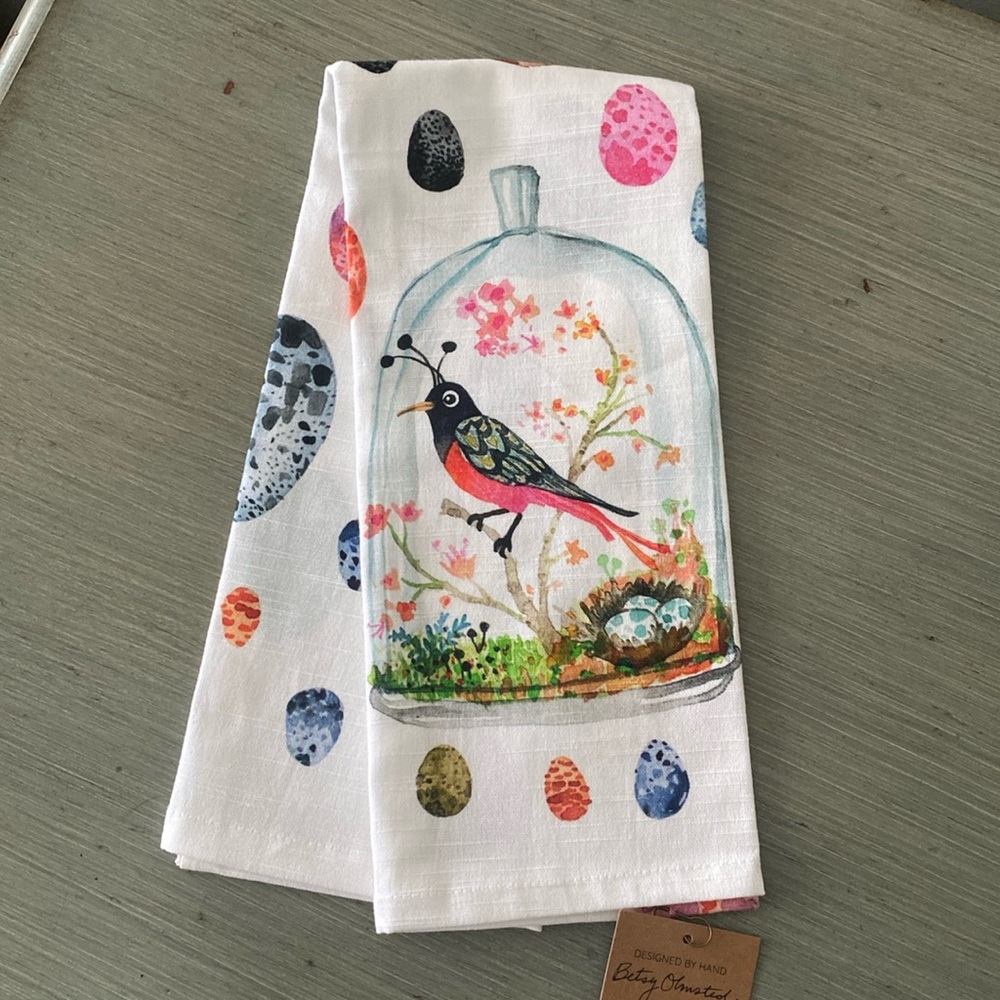 Betsy Olmsted Tea Towel New With Tags